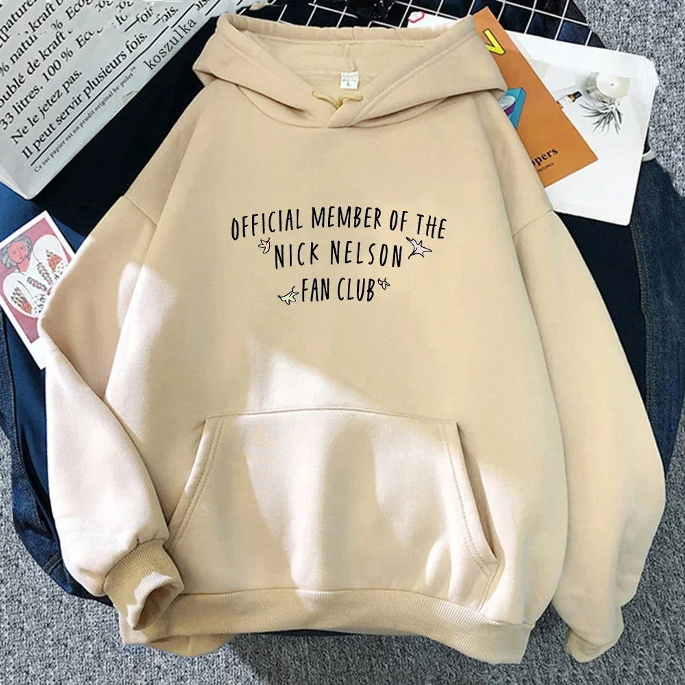 Nick Nelson Fan Club Khaki Hoodie