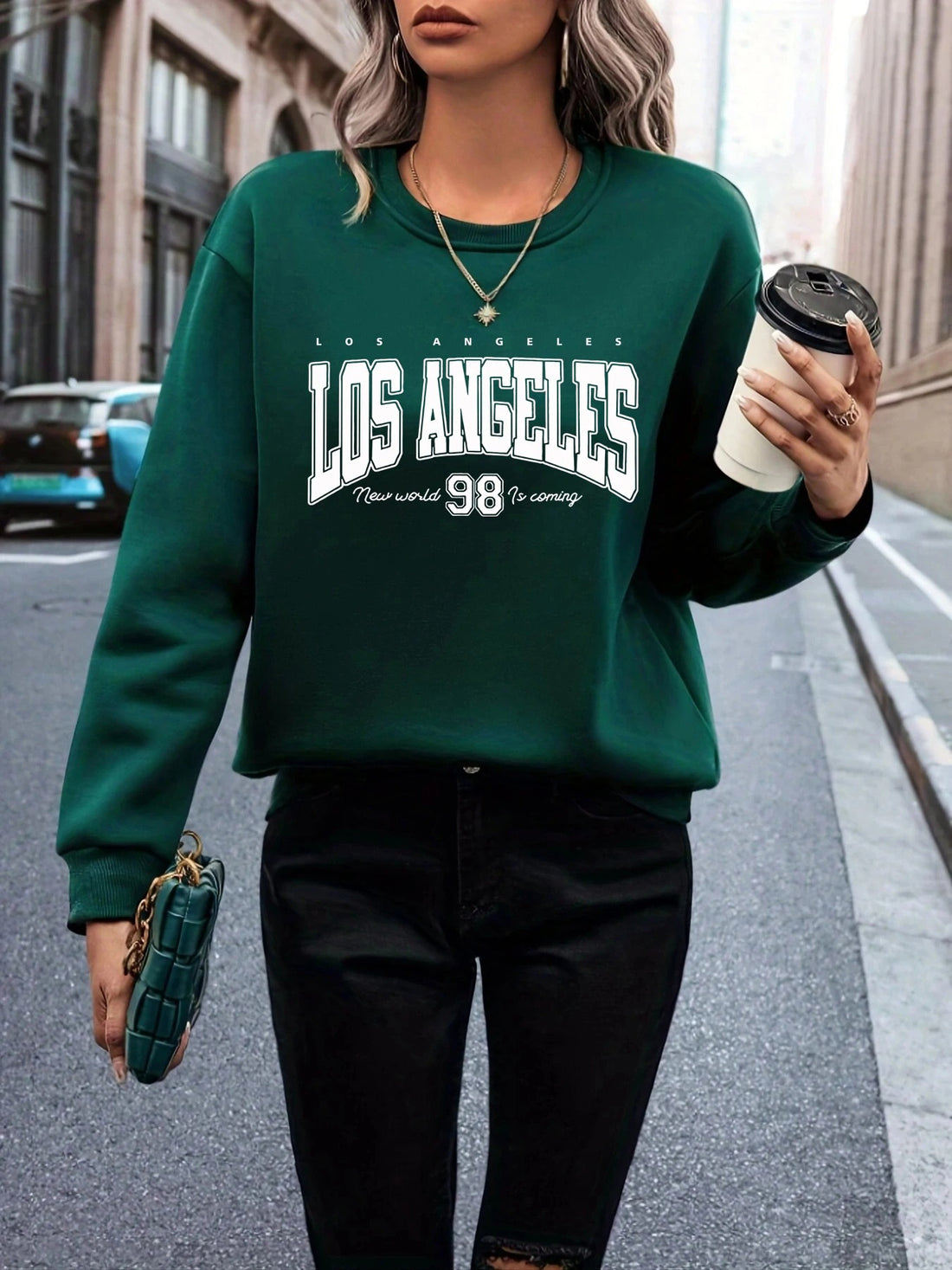 Green Los Angeles 98 Crew Neck Sweatshirt