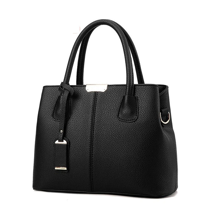 Black Luxury Leather Shoulder Bag