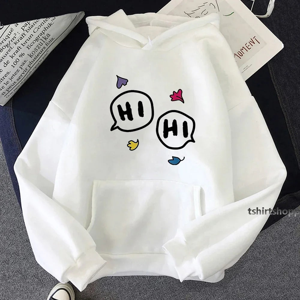 Heartstopper Nick and Charlie Harajuku White Sweatshirt