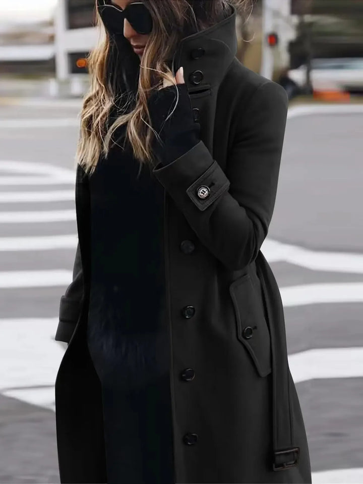 Black Classic Wool Coat