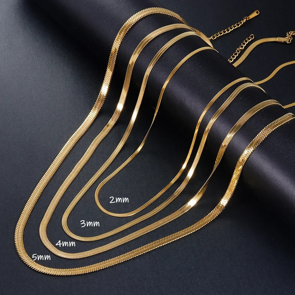 Gold Snake Weave Choker Necklace