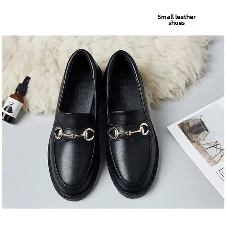 Black Matte Vintage Women's Loafers