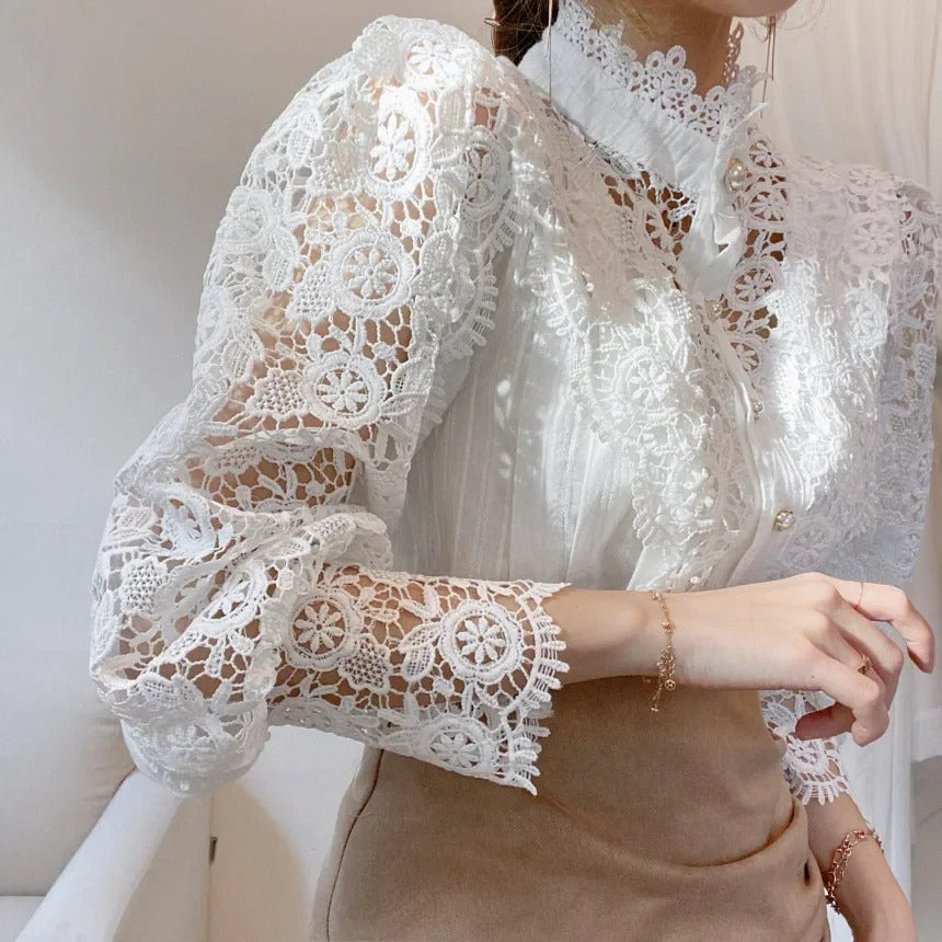 White Lace Blouse