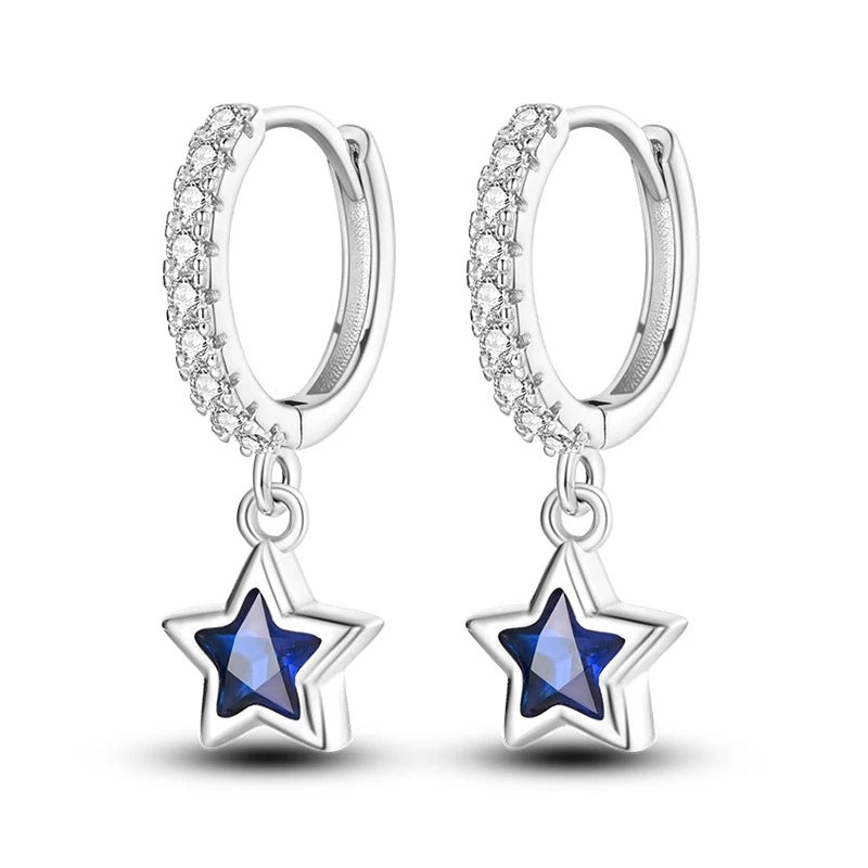 Heavenly Star Hoop Earrings