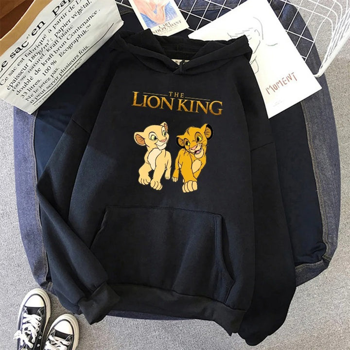 Czarna Bluza z Kapturem The Lion King