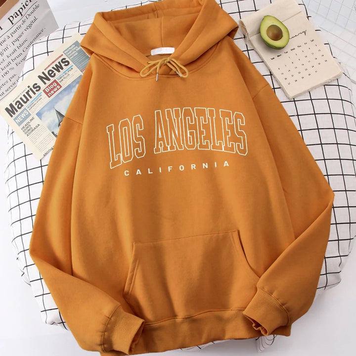 Khaki bluza Los Angeles Art Letter Design