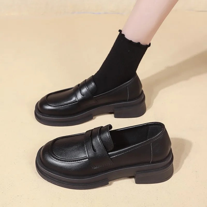 Black Lolita Shoes for Women on Platform in Japanese Style