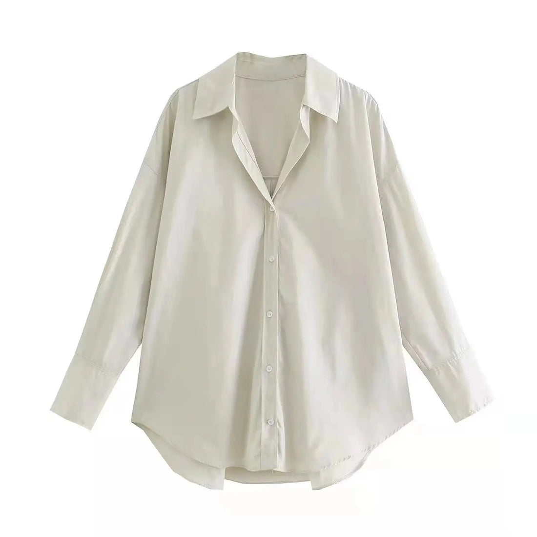 Beige Oversize Shirt