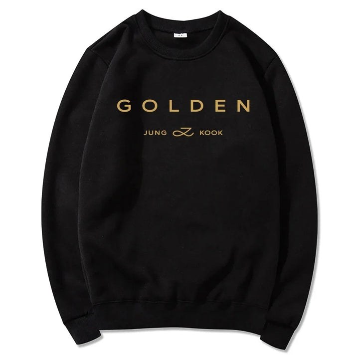 Black Jungkook GOLDEN sweatshirt