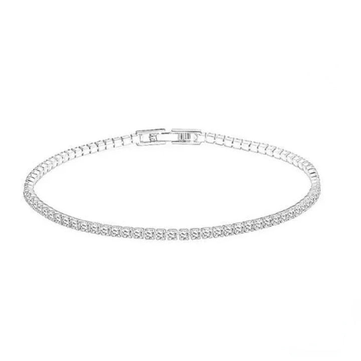 Silver Tennis Bracelet with Cubic Zirconia