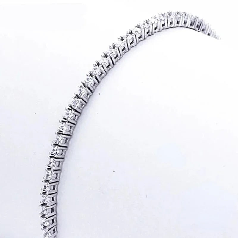 Silver Tennis Bracelet with Cubic Zirconia