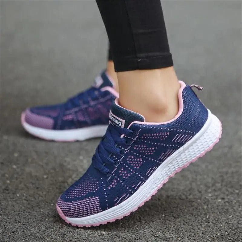 Light and comfortable lace-up shoes - Blue