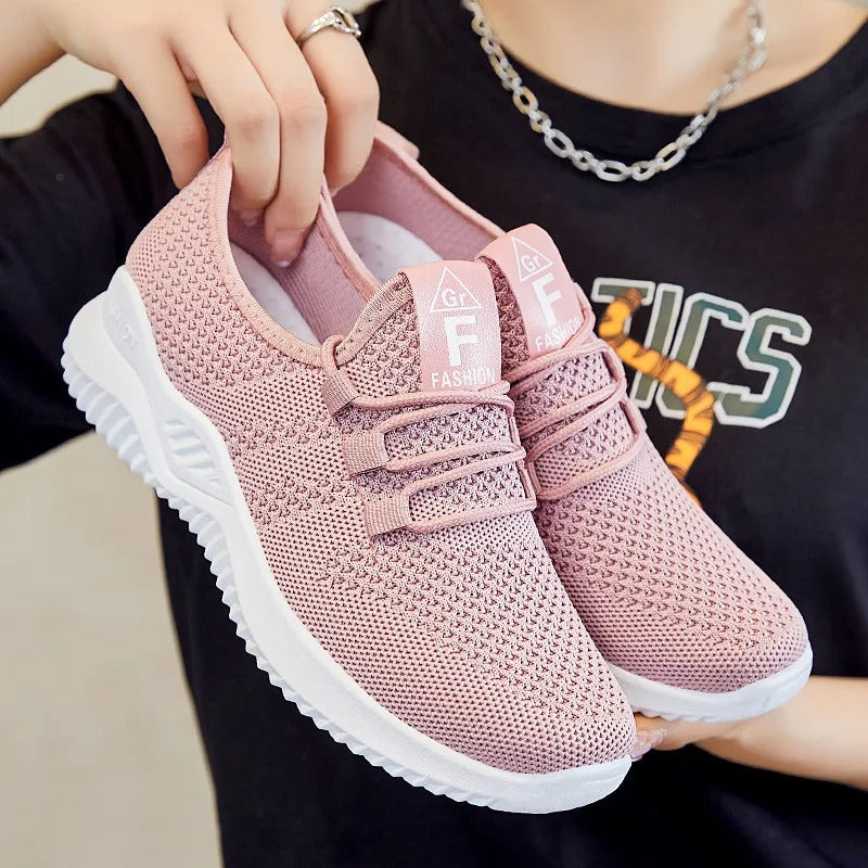 Pink Mesh Women's Sneakers