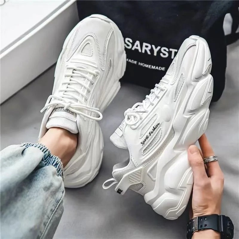 White men's stylish fast sports casual sneakers