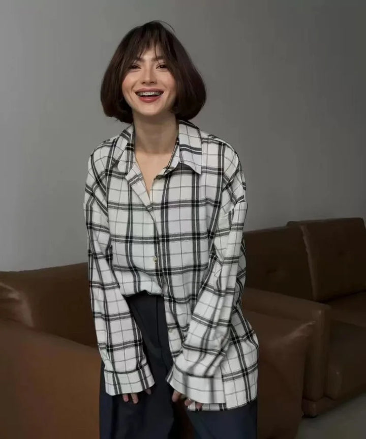 White Checkered Shirt