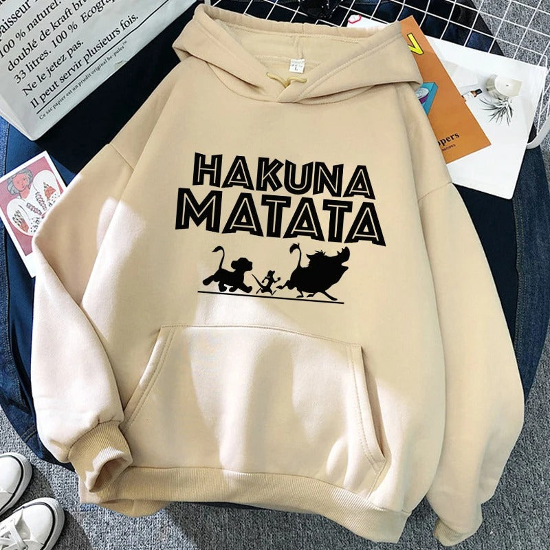 Beige Hakuna Matata Hoodie