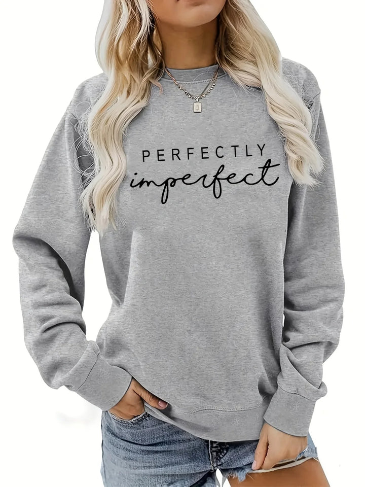 Perfectly Imperfect Gray Sweatshirt