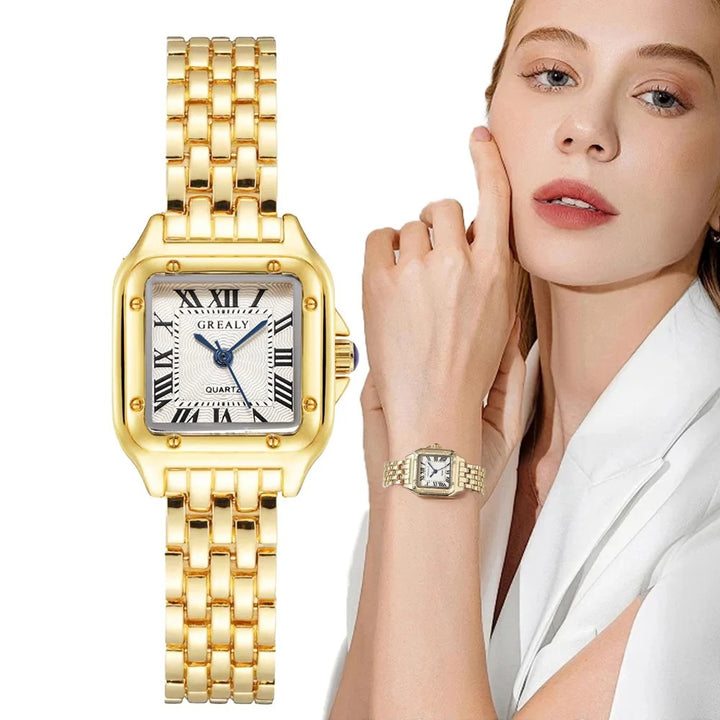 Ladies Watch Gold Quartz Classic Elegance and Style