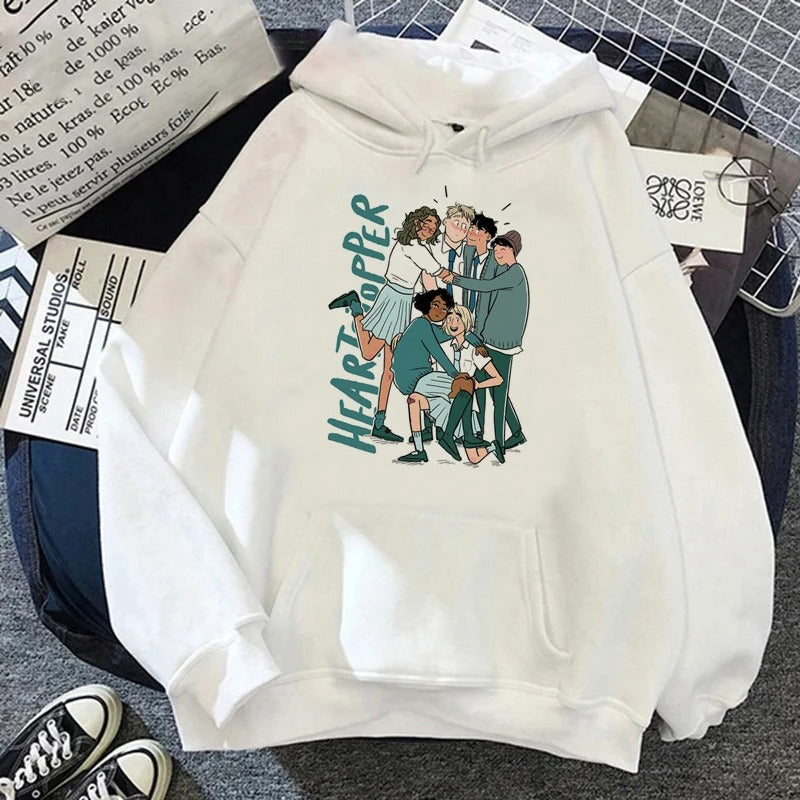 Heartstopper Character Hoodie White