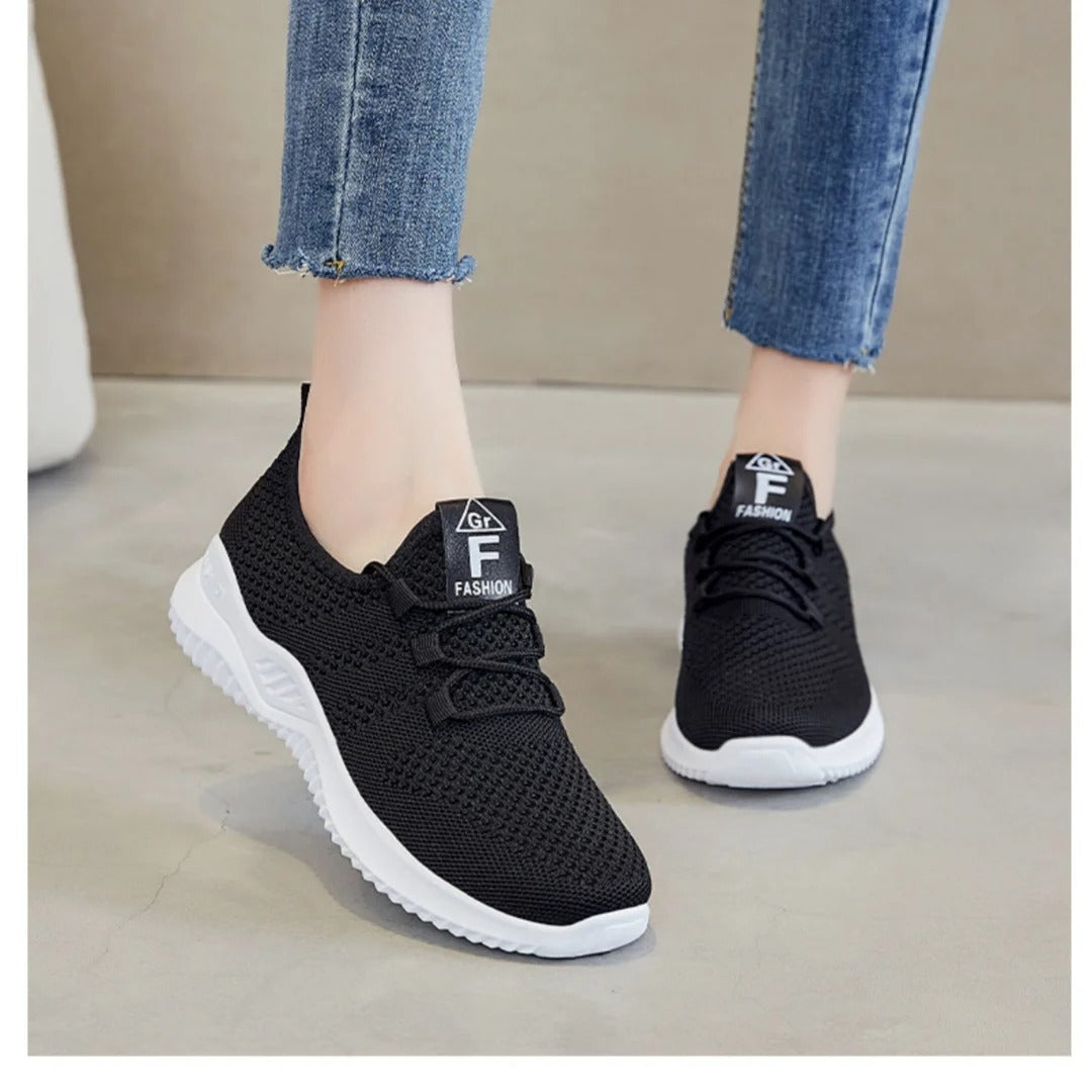 Black Mesh Women's Sneakers