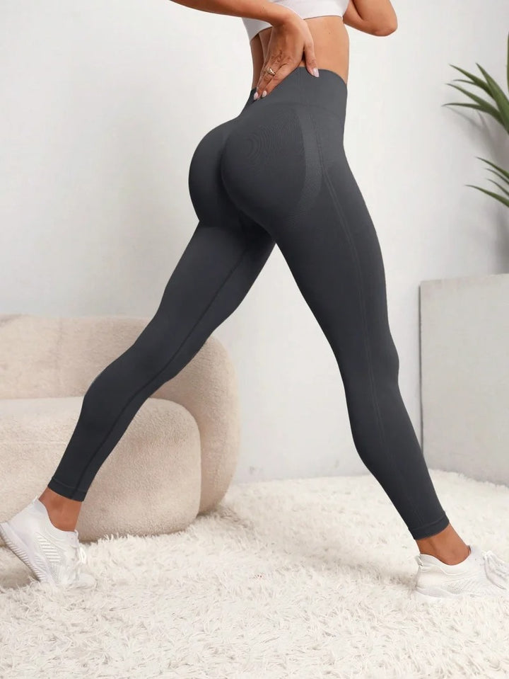 Dark Gray High Waist Seamless Push Up Leggings