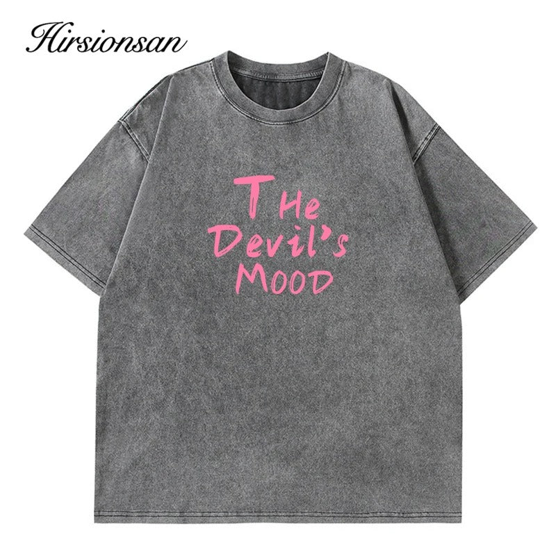 Gray Vintage T-shirt with Abrasions