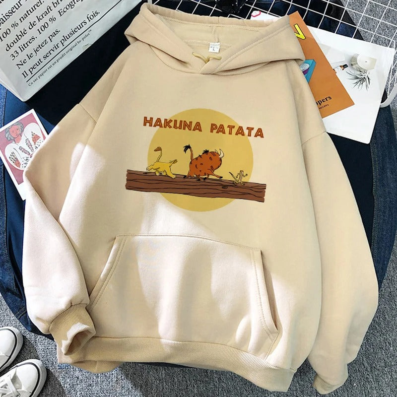 Beige Hakuna Matata Hoodie