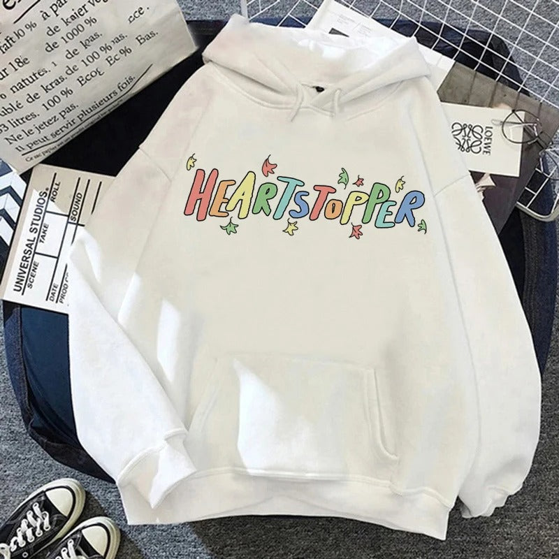 White Heartstopper Hoodie