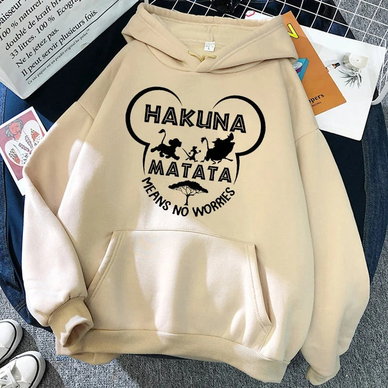 Beige Hakuna Matata Hoodie