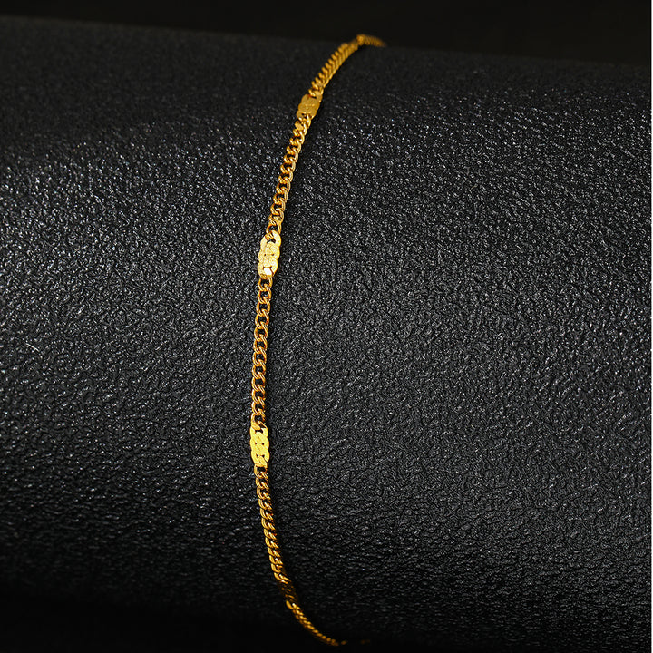 Gold Stainless Steel Ankle Bracelet