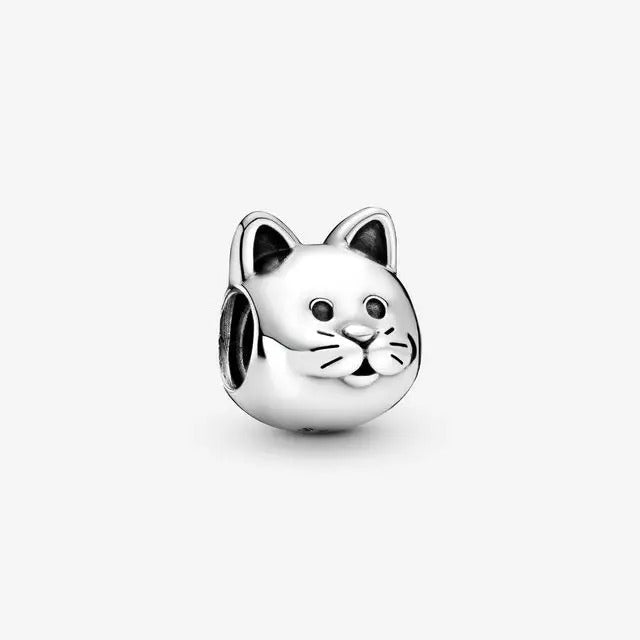 Silver Kitty Charm For Bracelet