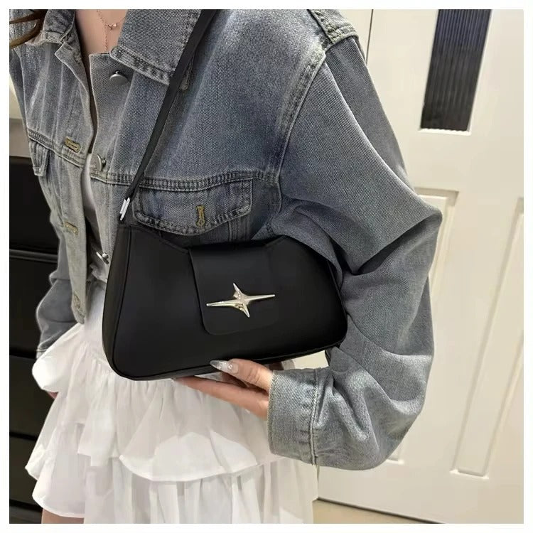 Black Classic Small Y2K Shoulder Bag