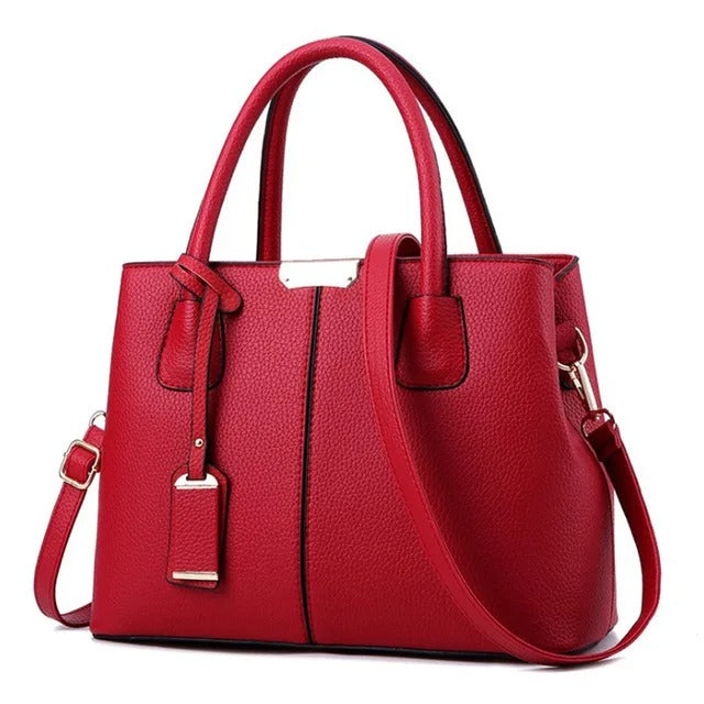 Burgundy Luxury Leather Shoulder Bag