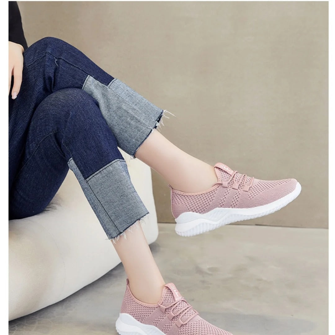 Pink Mesh Women's Sneakers