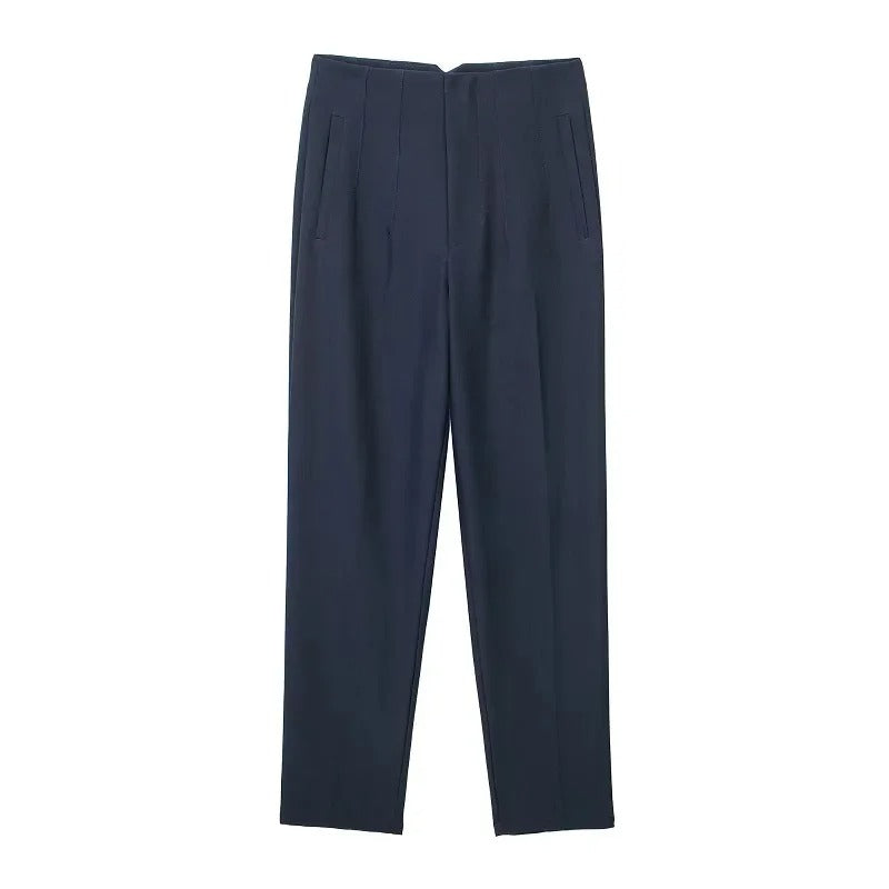 Royal Blue High Waist Trousers