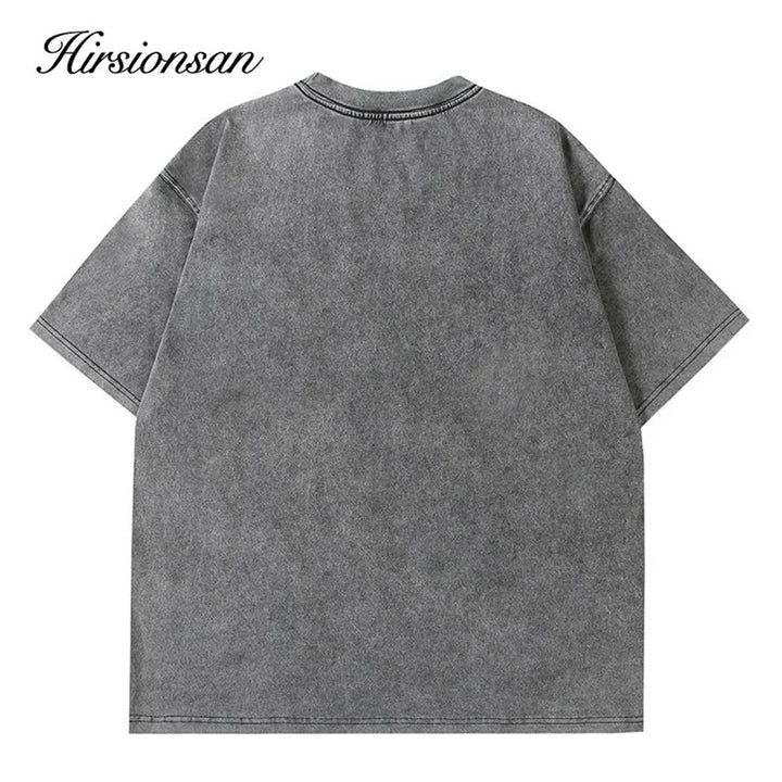 Gray Vintage T-shirt with Abrasions