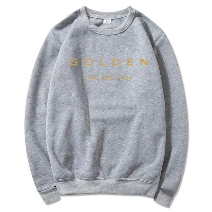 Light gray Jungkook GOLDEN sweatshirt