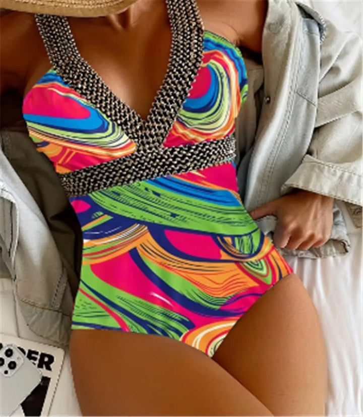 Green Vigoashely Sexy One Piece Swimsuit