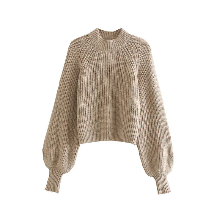 Khaki Round Neck Sweater