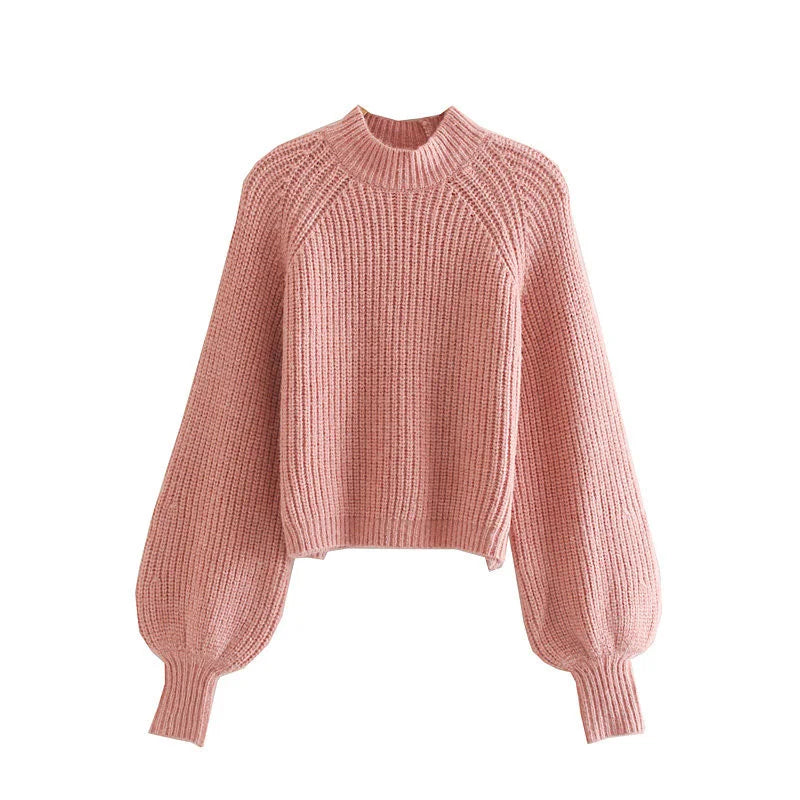 Round Neck Sweater Pink