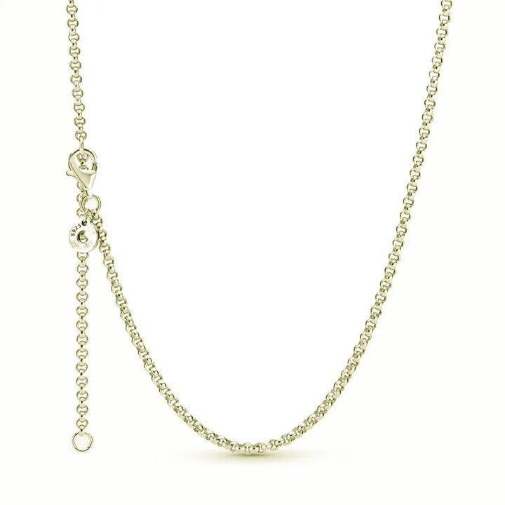 Gold Necklace with Adjustable Clasp Classic Elegance