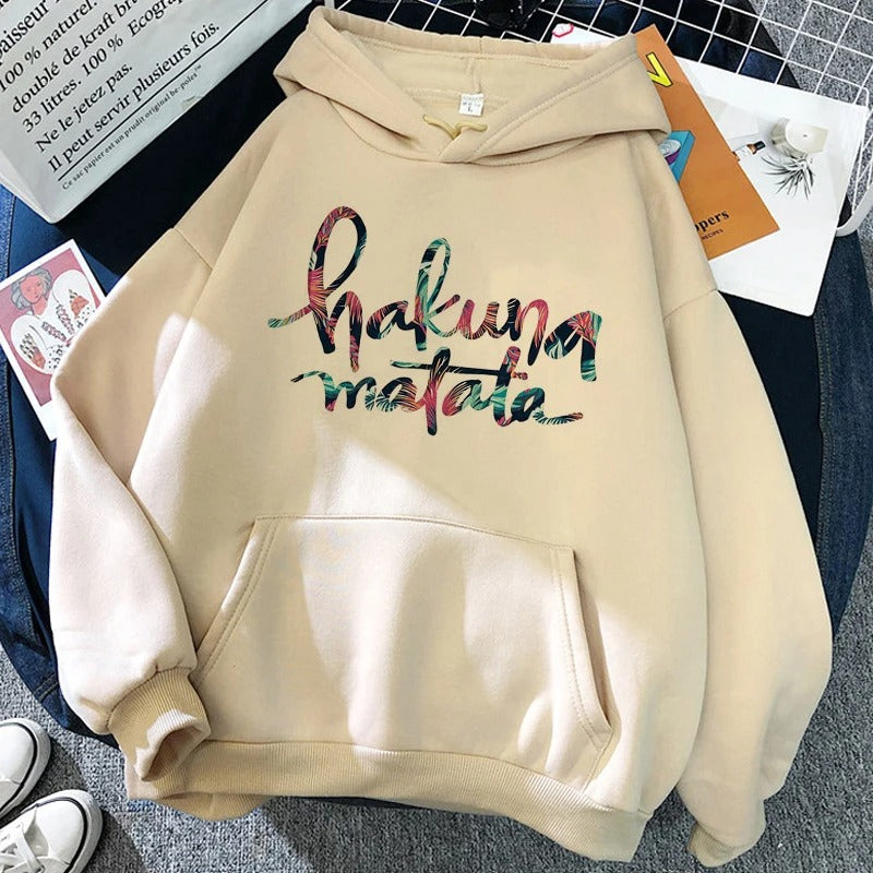 Beige Hakuna Matata Hoodie