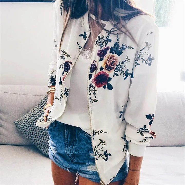 White Bomber Jacket