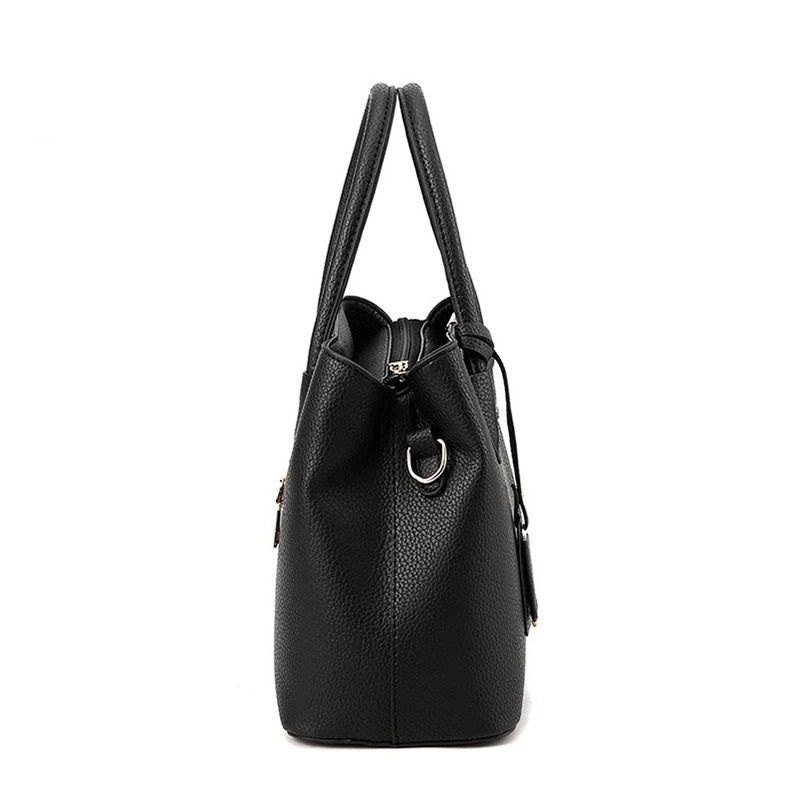 Black Luxury Leather Shoulder Bag